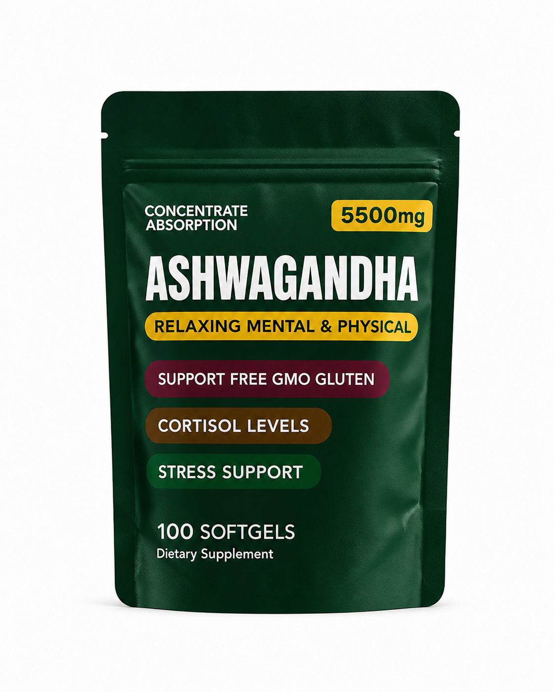 Ashwagandha 5500 mg — Calma que acompaña tu día